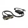 Σειριακό καλώδιο DeLOCK 63950 USB 2.0 Type-A 2 x RS-232 DB9 μαύρο 0,6 m