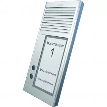 AGFEO DoorSpeak 2, ενσύρματο, IP33, αλουμίνιο, αλουμίνιο, τοίχος, 115 mm