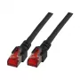 EFB-Elektronik Καλώδιο Patch RJ45 Cat.6 S/FTP LSZH μαύρο 50 m