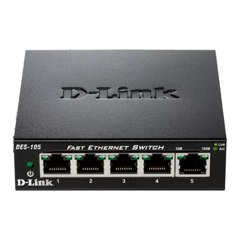 D-Link DES-105 Unmanaged L2 Μαύρο