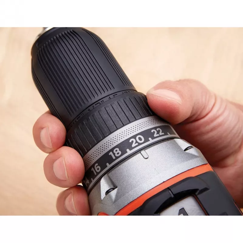 Black & Decker BL186K-QW επαναφορτιζόμενο δραπανοκατσάβιδο, 18 V, μπαταρία ιόντων λιθίου 1,5 Ah, 2 ταχυτήτων, 1650 RPM, 52 Nm, με βαλίτσα, μαύρο/πορτοκαλί
