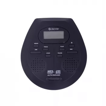 Φορητό CD player Denver DMP-395B Μαύρο Αναπαραγωγή MP3 Οθόνη LCD