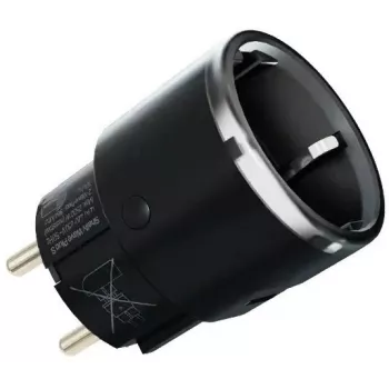 Έξυπνο βύσμα Shelly Wave Plug S Z-Wave 800 μαύρο — έξυπνη πρίζα Z-Wave 800, 230 V/12 A, 2500 W, μέτρηση ισχύος