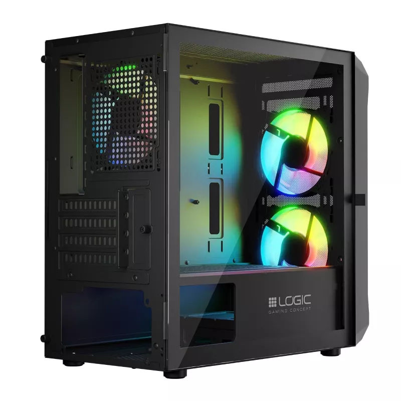 Κουτί υπολογιστή Logic Concept Portos Mini ARGB Micro ATX Μαύρο