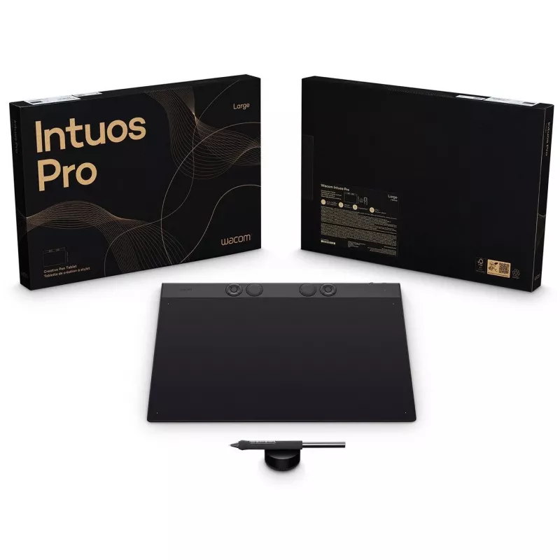 Wacom Intuos Pro Large γραφική ταμπλέτα μαύρο 349 x 195 mm USB/Bluetooth