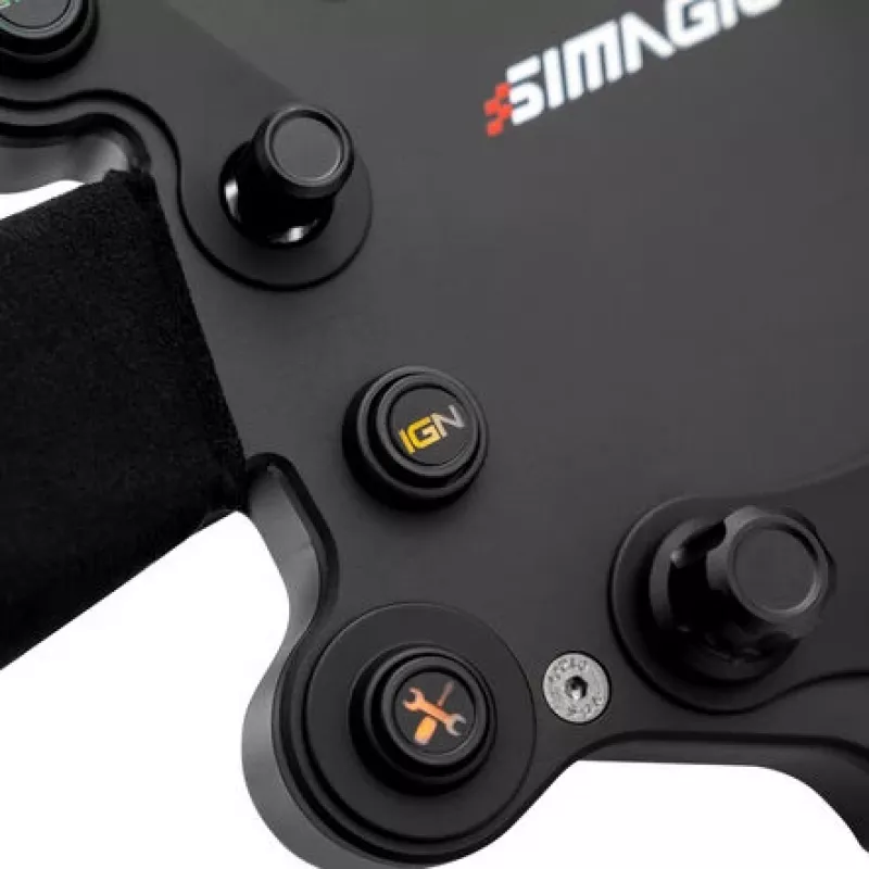 Simagic GTS Alcantara S202 — τιμόνι sim racing με επένδυση Alcantara, μοντέλο S202