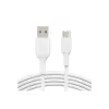 Καλώδιο USB Belkin CAB001BT2MWH 2m USB A σε USB C Λευκό