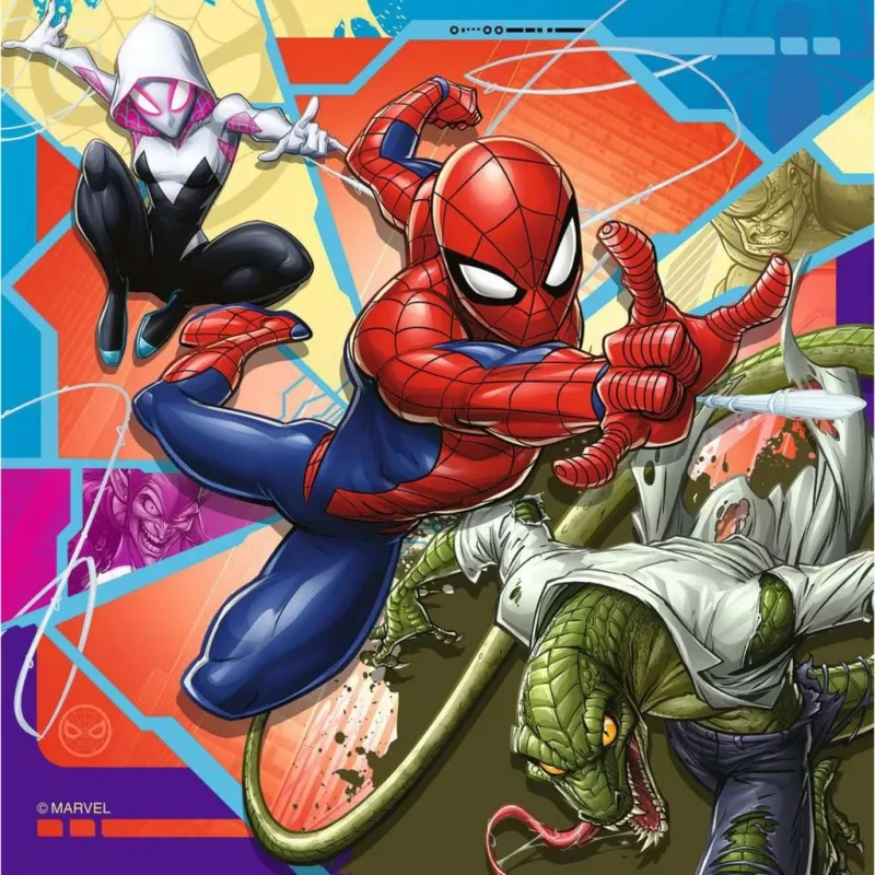 Παζλ 3x49 τεμ. Spiderman