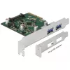 Delock PCI Express x4 κάρτα σε 2 x εξωτερική θύρα USB 3.1 Gen 2 Type-A (90298)