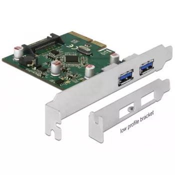 Delock PCI Express x4 κάρτα σε 2 x εξωτερική θύρα USB 3.1 Gen 2 Type-A (90298)