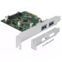 Delock PCI Express x4 κάρτα σε 2 x εξωτερική θύρα USB 3.1 Gen 2 Type-A (90298)