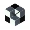 NeXtime ρολόι 8171 Cubic, 43,5x37 cm, επιτοίχιο, μαύρο/λευκό/γκρι