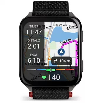 Smartwatch GARMIN Venu X1 – 2 inch AMOLED, GPS/GLONASS/Galileo, 5 ATM, 11 ημέρες μπαταρία, μαύρο λουράκι σιλικόνης