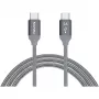 Καλώδιο USB Nevox 1654 USB 2.0 2 m USB C Γκρι Ασημί