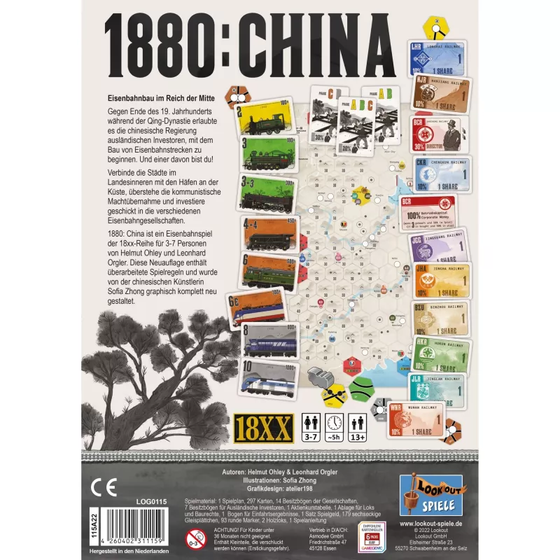 1880: China, επιτραπέζιο παιχνίδι