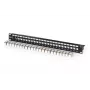 Αρθρωτό patch panel, 24 θυρών, εξοπλισμένο με 24x DN-93615 (μαύρο, 1U, τοποθέτηση σε rack, θωρακισμένο)