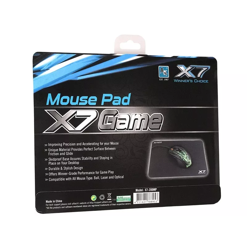 A4Tech X7-200MP mousepad Μαύρο