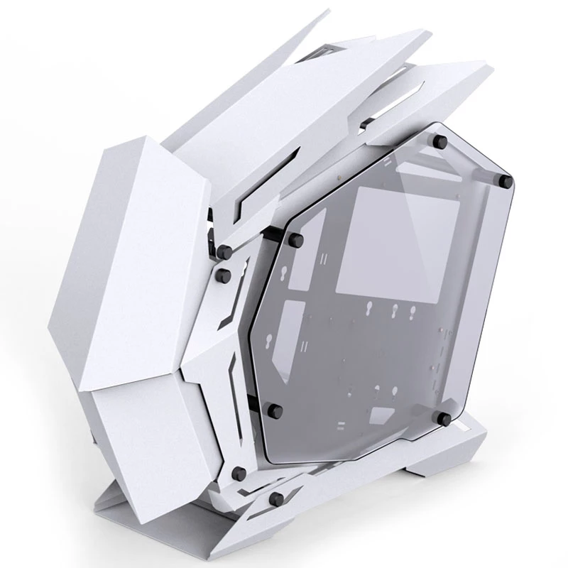 Mini Micro-ATX Tower Jonsbo MOD3 Tempered Glass White κουτί υπολογιστή, υποστήριξη Mini-ITX/Micro-ATX
