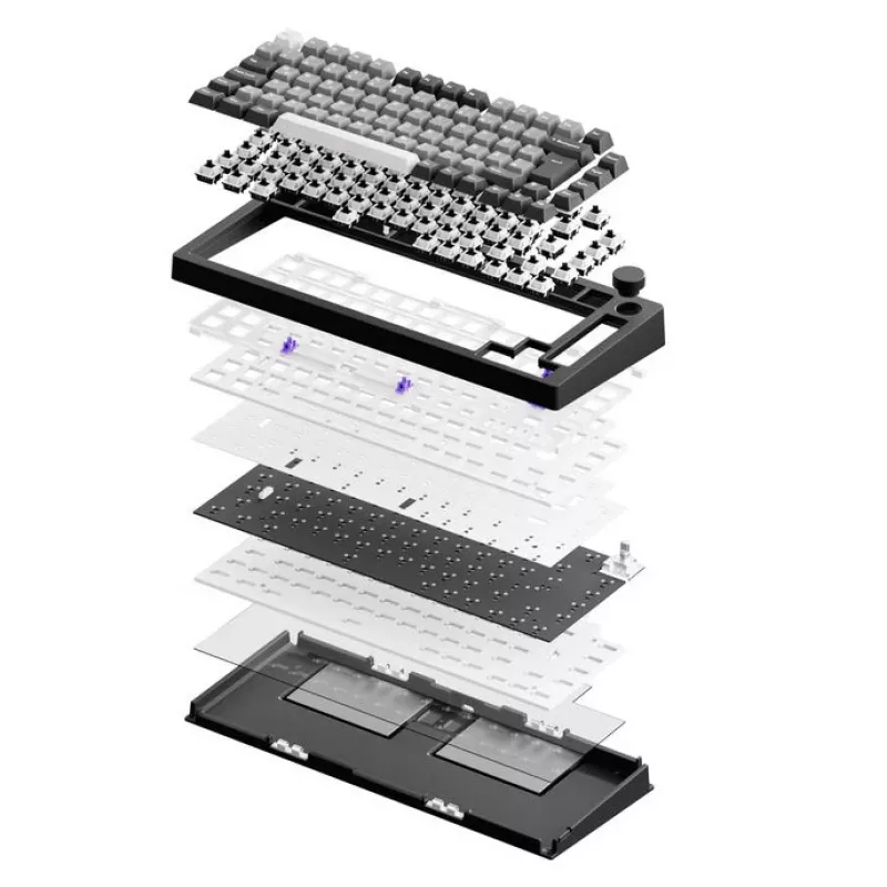 Akko Monsgeek M1 V5 ISO Barebone-Kit - λευκό φως σελήνης