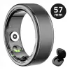 Έξυπνο δαχτυλίδι Manta SR01BK-57 Black, καρδιακός ρυθμός και οξυγόνο αίματος, IP68