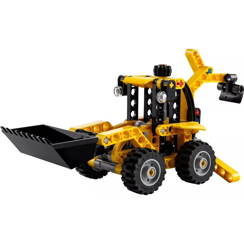 Σετ κατασκευής LEGO Technic Backhoe Loader 42197 — αρθρωτή διεύθυνση, λειτουργικός φορτωτής, 104 τεμ., συνιστώμενη ηλικία 7+