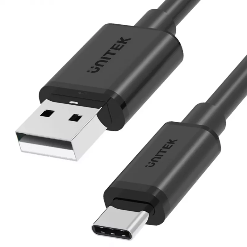 UNITEK ΚΑΛΩΔΙΟ USB USB-A — USB-C 25CM, Y-C480BK
