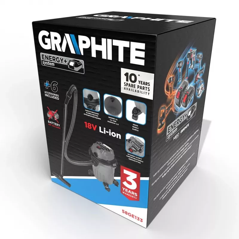 Ηλεκτρική σκούπα Graphite 58GE133