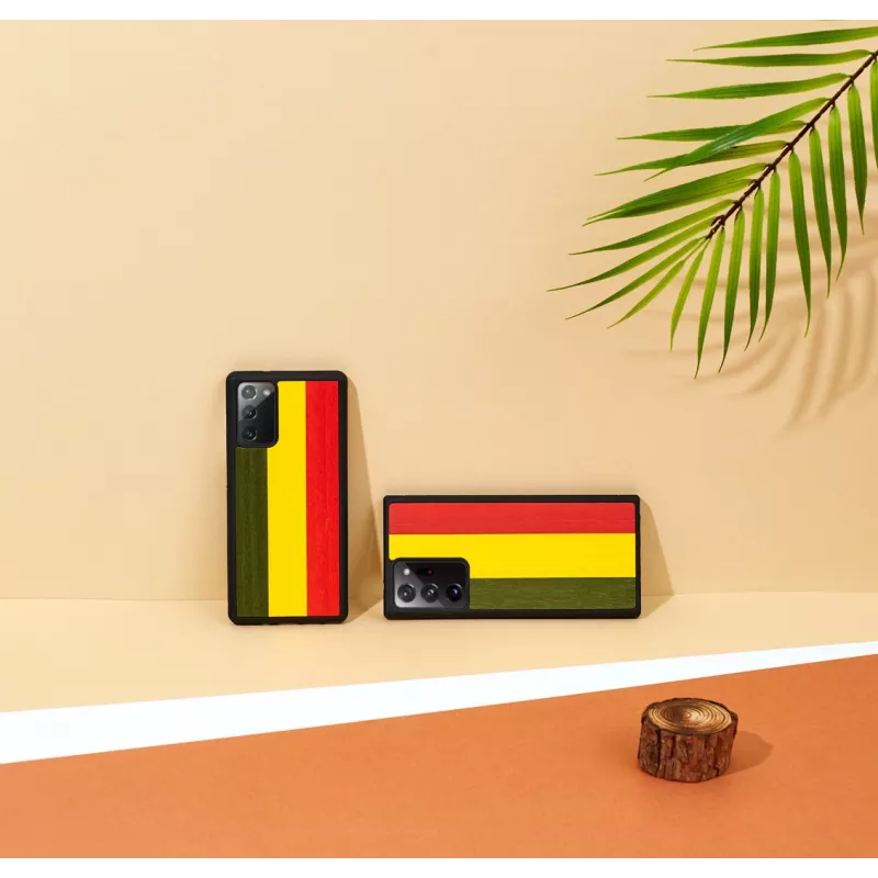 Θήκη smartphone man and wood Galaxy Note 20 reggae μαύρο