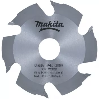 Makita - Φρέζα αυλάκωσης δίσκου - για ξύλο - 100 mm - 6 δόντια - για P/N: DPJ180ZJ (B-20644)