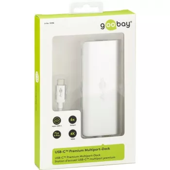 Wentronic goobay - Σταθμός σύνδεσης - (USB-C) - 10Mb LAN (76788)