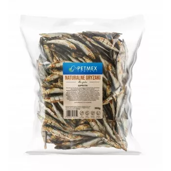 Κονσέρβα τροφής για σκύλους PETMEX Szprotki 500 g – Υγρή τροφή για σκύλους, γεύμα με βάση το ψάρι, κονσέρβα 500g