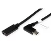 ROLINE 11.04.5496-10 - 2 m - USB Type-C - USB Type-C - αρσενικό - θηλυκό - γωνιακό (11.04.5496)