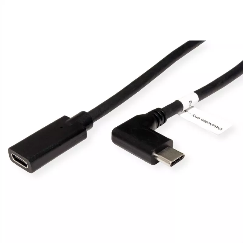 ROLINE 11.04.5496-10 - 2 m - USB Type-C - USB Type-C - αρσενικό - θηλυκό - γωνιακό (11.04.5496)