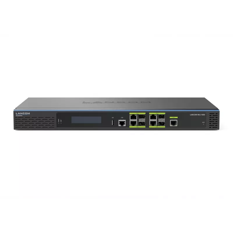 Ελεγκτής WLAN LANCOM WLC-1000 (EU) για έως 1000 σημεία πρόσβασης, 1 GbE, 1U, μαύρος