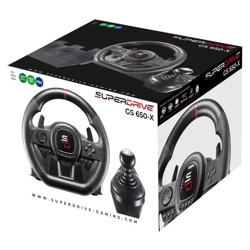Τιμόνι + πεντάλ + Joystick Subsonic SA5658 μαύρο USB για PlayStation 4 Xbox One