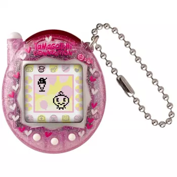 Ψηφιακό φορητό κατοικίδιο Bandai Tamagotchi Connection ροζ glitter — εικονικό παιχνίδι κατοικιδίου