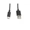 Καλώδιο Lanberg CA-USBO-10CC-0010-BK (USB 2.0 βύσμα - USB 2.0, USB, τύπου C βύσμα, 1m, Μαύρο) (CA-USBO-10CC-0010-BK)