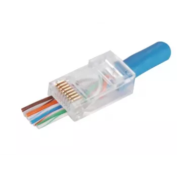 Συνδετήρας RJ-45 Alantec WT118, βύσμα RJ45 ίσιο, Cat5e, U/UTP (UTP), διαφανές λευκό, συσκευασία 100 τεμ.
