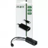 Inter-Tech Argus IT-811 - προσαρμογέας δικτύου - USB-C - Gigabit-Ethernet - μαύρο (88885438)