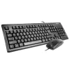 A4Tech KM-72620D - σετ πληκτρολογίου-ποντικιού - USB - US - μαύρο
