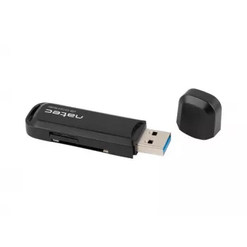 Αναγνώστης καρτών NATEC Scarab 2 USB 3.2 Gen 1 Type-A — υποστήριξη MicroSD/SD, 5000 Mbit/s, μαύρο