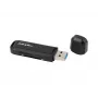 Αναγνώστης καρτών NATEC Scarab 2 USB 3.2 Gen 1 Type-A — υποστήριξη MicroSD/SD, 5000 Mbit/s, μαύρο