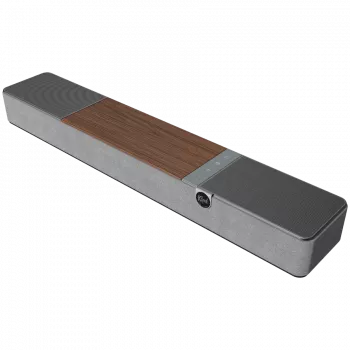 Ηχόμπαρα KLIPSCH Flexus CORE 100 — 2.1 κανάλια, 100 W, ενσωματωμένο subwoofer, γκρι/καρυδί