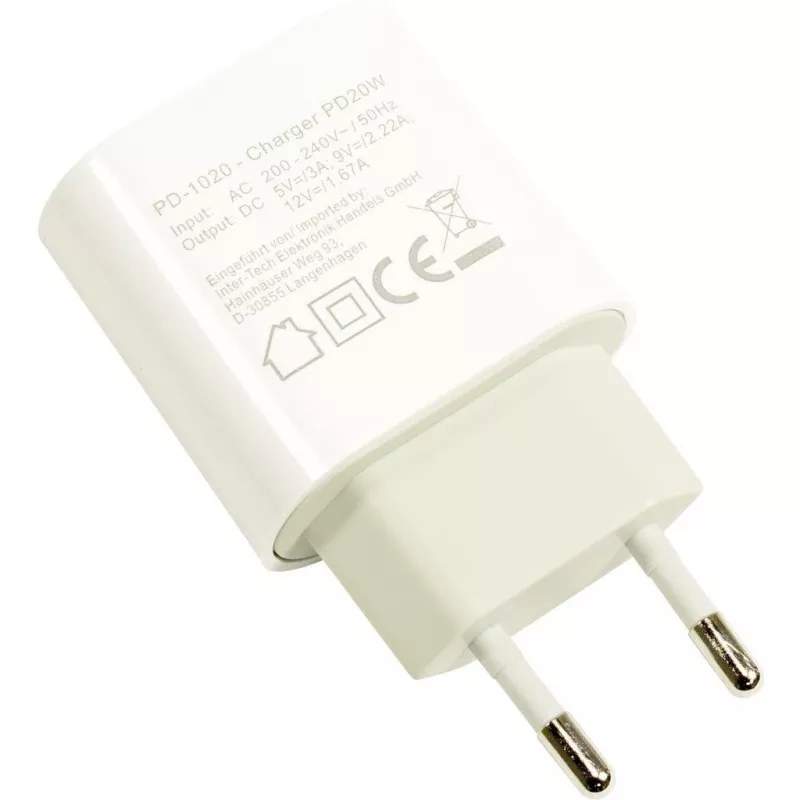 Φορτιστής Indoor Inter-Tech PD-1020 Universal Λευκό