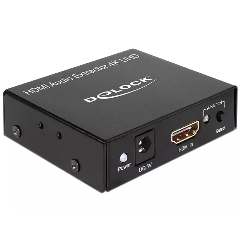 Εξαγωγέας ήχου HDMI Stereo / 5.1 καναλιών 4K, αντάπτορας μαύρος