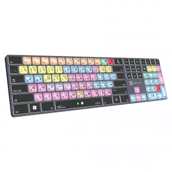 Μηχανικό πληκτρολόγιο πλήρους μεγέθους LogicKeyboard LKB-PT-TPC, USB + Bluetooth, QWERTZ γερμανικό, μαύρο