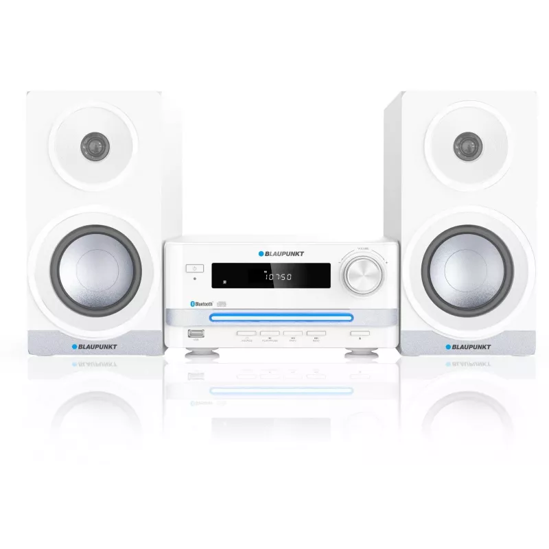 Home Audio μικροσύστημα BLAUPUNKT MS16BT 15 W, CD/USB/MP3, Bluetooth, FM RDS, λευκό