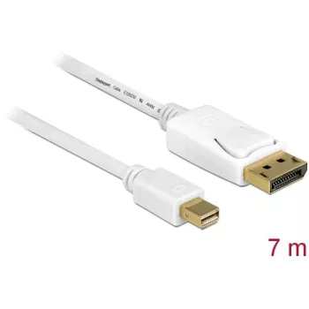 Καλώδιο DisplayPort DeLOCK 83485 Mini DisplayPort 7 m Λευκό