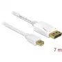 Καλώδιο DisplayPort DeLOCK 83485 Mini DisplayPort 7 m Λευκό