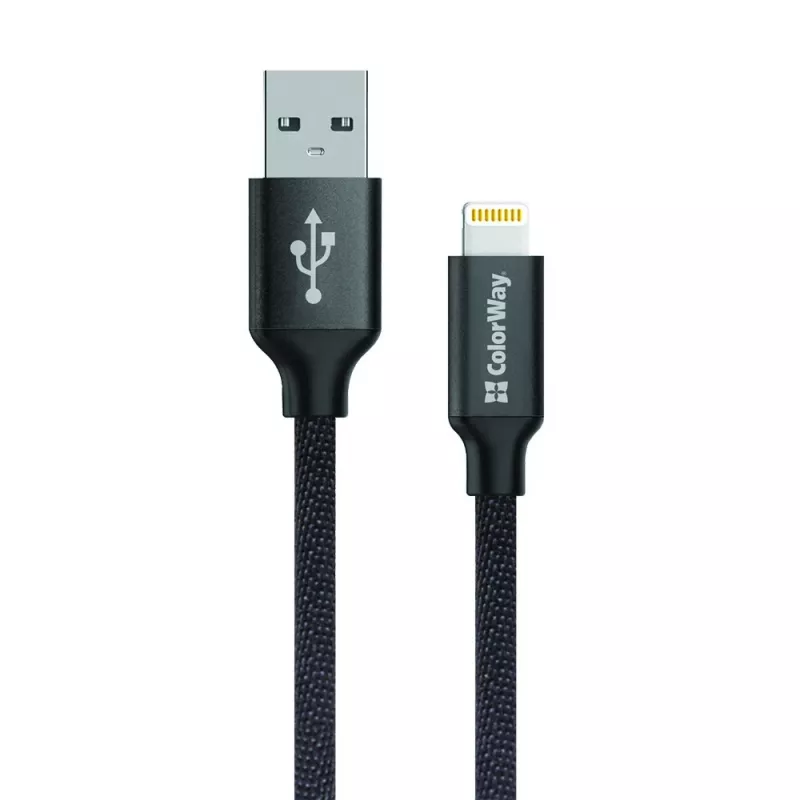 Καλώδιο Lightning Colorway CW-CBUL004-BK 1m Μαύρο